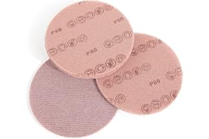 Kcmell 150mm Mesh Sanding Discs 80 Grit, 20Pcs 6 Inch Hook and Loop Sanding Pads, Dust Free Sanding Disc Anti-Clogging Grinding Polishing Sandpaper for Car Floor Wood Furniture