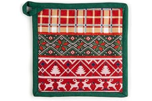 Excelsa Fall Winter Topflappen, 20 x 20 cm, Futter 100% Baumwolle, Füllung aus Polyester