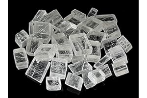 MKöpke® - optischer Calcit Rohstein - 2er-Set Doppelspat Islandspat - Sonnenstein der Wikinger - natur | 15-25 mm