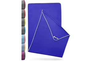 NirvanaShape Non-slip yoga towel | Hot yoga towel with non-slip beads | Yoga towel overlay for yoga mat (73" 25" | 185x63 cm)