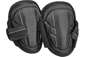 ‎AMAZONCOMMERCIAL Amazon Basics Arbeitsknieschoner mit weicher Gelschaum-Schale, 23 cm, Schwarz, Einheitsgröße, 1 Paar