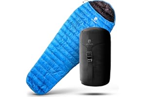 Alpin Loacker Saco de Dormir de Verano Ligero de 460 g, Saco de Dormir,Ultraligero, con tamaño pequeño para el Verano y el Camping