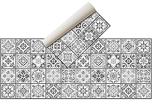 NIVELLPUBLICITARI Alfombra Vinílica Hidráulica (200 x 80 cm, Negro-Gris)- Distintos Colores y tamaños - Alfombra Cocina- Alfombra baño - Alfombra Comedor Antideslizante - Alfombra Dormitorio - Esponjosa y Suelo PVC