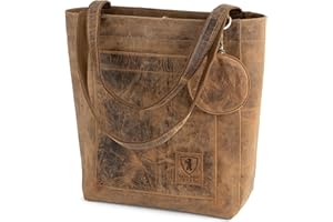 Berliner Bags Seville Grand Sac Cabas en Cuir Véritable pour Femme, Sac à Main Porté Main ou Épaule, Élégant, Spacieux et Pratique pour le Travail ou le Quotidien