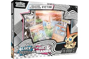 Pokémon: collezione illustrazione Victini - Unima del GCC Pokémon (una carta olografica a figura intera, quattro buste di espansione e una carta olografica gigante in stile rara illustrazione)