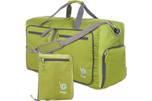 bago Holdall Bags for Men & Women - 80L Spacious Holdall Bag with Shoe Compartment - Save Time & Travel The World in Style & Convenience - Durable, Lightweight & Foldable Duffle Bag (Green)