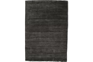 RugVista Handloom fringes, Dywan, Shaggy/Handloom, 200 x 140 cm, Prostokąt, Wysoki, Pokój dzienny, Jadalnia, Sypialnia, Czyścić wyłącznie chemicznie, Certyfikat Care & Fair, Czarny Szary