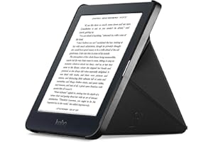 Forefront Cases Funda para Kobo Nia Plegable con Soporte - Funda Kobo Nia - Negro - Ligera y Delgada Kobo Nia Funda con Función de Bloqueo/Desbloqueo Automático, Diseño Origami