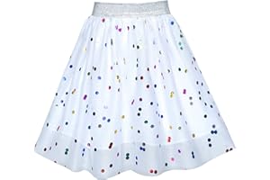 Sunny Fashion Filles Jupe Bleu Cœur Paillettes Pétillant Tutu Danse 2-12 Ans