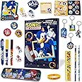 Sonic The Hedgehog Advent Calendar 2024 for Kids and Teenagers, Stationery Keychains Bracelet