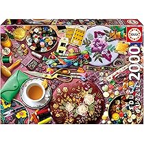 Puzzle Educa 2000 Pièces - Montage Aztèque Maya - 96 X 68 Cm - Neuf