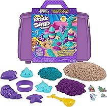 Kit De Jeu De Sable Magique - Grue, Véhicules Et Moules Pour Enfants 3-7 Ans (boîte De Rangement Incluse)