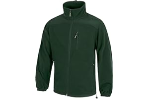 WORKTEAM CREATING STYLE AT WORK WORKTEAM Chaqueta Polar Hombre, Tejido Tacto Melocotón, Cuello Alto Ajustable, Cremalleras, Coderas Reforzadas, Calidez y Confort. Unisex