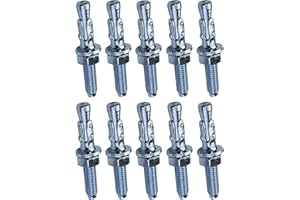 AERZETIX - C53999-10x Boulon Vis d’ancrage filetage long, Goujon à expansion - M6x45mm - en acier zingué - pour béton, pierre