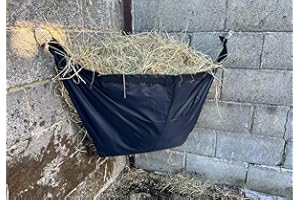 TURNER EQUESTRIAN Turners Hay Sling Hay Bar Easy Quick Fill Large Hay Corner Feeder Waterproof Haynet (Standard)