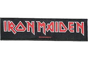 Unbekannt Iron Maiden Aufnäher - Logo - Iron Maiden Patch - Stripe Gewebt & Lizenziert !!