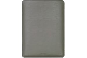 Comfyable Housse pour Ordinateur Portable 13 Pouces Précisément Compatible avec MacBook Air 13 M4 2025-2018 et MacBook Pro M2 2022 M1 2020-2016, Étui en Simili-Cuir, Vert Kaki