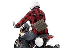 ‎QBAG QBag Motorradtasche Motorrad Tasche/Hülle/Etui Umhängetasche Canvas Retro 5 Liter Stauraum, Unisex, Casual/Fashion, Ganzjährig, Textil, grün