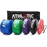 ATHLETIC AESTHETICS Premium Resistance Bands - Widerstandsbänder (als Fitnessband und Fitnessbänder Set) + PDF Guide - Klimmz