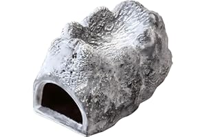 Exo Terra Cachette en céramique pour Reptiles Gris Taille S 143 g