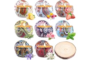Duftkerzen Geschenkset für Frauen, KEARLGMBH 8 Pack Aromatherapie Kerzenset zum Stressabbau, Natürliches Sojawachs Damen Deko Duftkerze für Weihnachten, Geburtstag, Valentinstag, Xmas