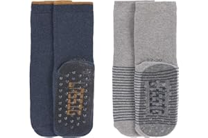 LÄSSIG Calzini antiscivolo unisex per bambini Set di 2
