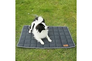 ‎YOUR GEAR your GEAR Lana Hundematte 90x60 cm – Robuste, waschbare Hundedecke aus Oeko-TEX Baumwolle, Outdoor & Indoor Hundebett für kleine und mittelgrosse Hunde, isolierend, langlebig