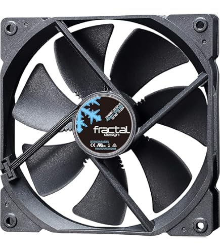 Fractal Design Dynamic X2 PWM GP-18 180mm High Durability LLS Bearing Black Edition Radiator Optimized Computer Case Fan