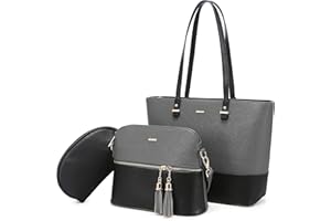 LOVEVOOK Borsa Donna Set Tracolla Spalla Borse a Mano Grande Progettista Medio Grande 3 Pezzi Tote Crossbody Clutch