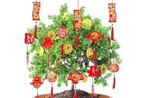 Mauts Chinese New Year Decorations 2024 Ornaments Chinese Knot Pendant Red Hanging Ornaments,Lucky Fu Pendants for New Year Home tree Car ornaments(Red, 42)