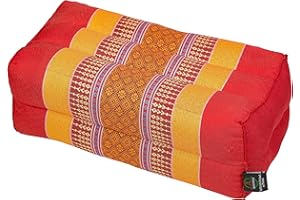 Handelsturm Coussin pour la Meditation Yoga 35x15x10 cm, Rembourrage Kapok, Rouge/Violet