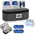 NALACAL Insulin Cooler Travel Case with Temperature Display, Insulated Diabetic Supplies Organizer Bag with 2 Medication Cooler Bag Diabetic Medication Travel Bag for Insulin pens TSA Approved (Gray)