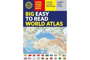 Philip's Big Easy to Read World Atlas (A3): Packed with Flags, Facts and City Plans