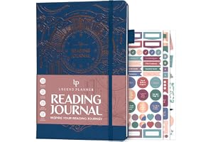 Legend Reading Journal för bokälskare – Läsloggspårare för vuxna och barn – boknörd gåvor och tillbehör, 180 recensioner
