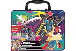 Pokémon: Maletín de Coleccionistas de Mega-Gardevoir y Mega-Lucario de JCC Pokémon (3 Cartas holográficas, 6 Sobres de Mejora y Mucho más)