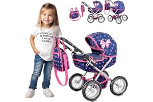 Kinderplay Carrito Bebe Juguetes, Cochecito para Muñecas - Cochecito de Muñecas, Gondola, KP0262T