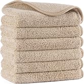 Polyte Microfiber Face Towel for Shower 330 gsm, 13x13 in