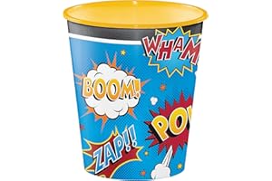 CREATIVE CONVERTING Superhero Slogans Plastic Cups, 12 ct