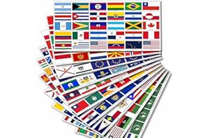 beihaasnatuerlich Weltweite Länderflaggen Aufkleber Set XXL – 300 Rechteckige Flaggen Sticker auf 10 Bögen, Wasserfest & UV-beständig, 5 x 3–3,3 cm, für Modellbau, Koffer, Dekoration