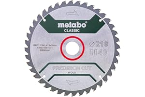 metabo 628060000 HW CT 216 x 30 mm lame pour scie, Gris
