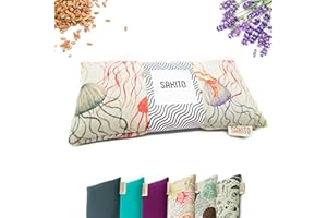 SAKITO Cuscino Termico Microonde (25x12 cm) - Cuscino Riscaldabile Naturale per Dolori Mestruali - Utilizzo Caldo o Freddo - Elevata Ritenzione del Calore - Tessuto di Qualità - Profumo di Lavanda