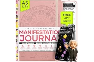FREEDOM MASTERY Manifestation Journal - 5 Minute Manifesting & Self Care Journal | 90-Day Undated Daily Planner for Positivity, Affirmations & Gratitude | Guided Mindfulness, Reflection | Vision Board + Stickers