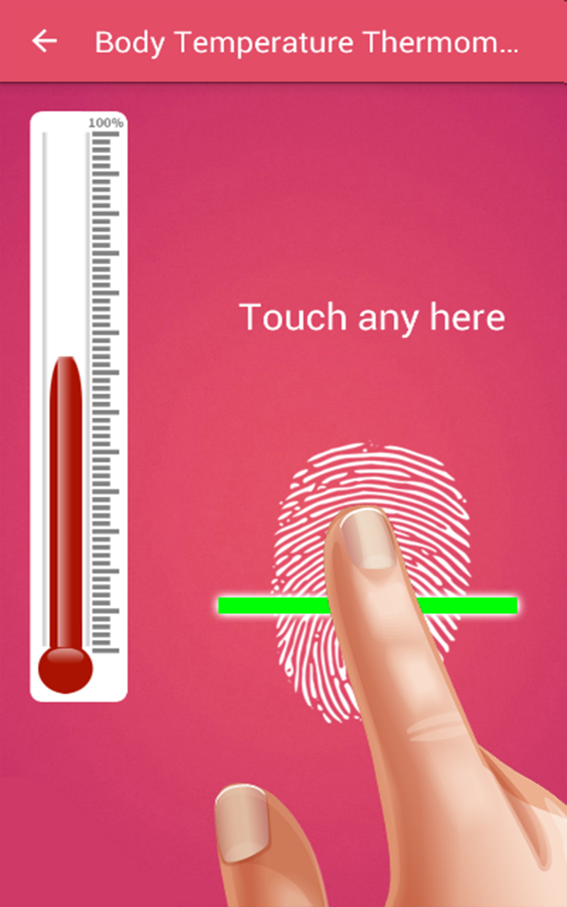 Body Temperature Thermometer Test Prank Finger Body Temperature Prank