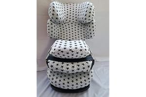 MOON-BEBE Housse couverture pour Cybex Pallas Fix, 2 Fix blanc (ETOILE NOIR)