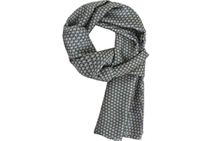 WANYING Bufanda Delgada de Rayón para Hombre Doble Capa Bufanda de Seda Artificial Casual Negocios para Otoño Primavera