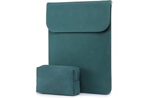 HYZUO 13 Cali Pokrowiec Etui na Laptopa Kompatybilny z MacBook Air 13 M1 2018-2021/ MacBook Pro 13 M1 2016-2021/ iPad Pro 12,9 2018-2021/ Dell XPS 13/ Surface Pro X 7 6 5 4 3, Ciemno Zielony