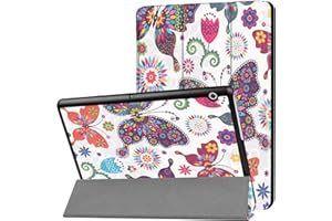 LOBWERK WiTa-Store Étui pour Huawei MediaPad T3 10 9,6" Smart Cover Slim avec fonction mise en veille/marche automatique + stylet C5