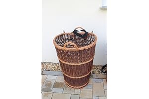 MARCUS´ WEIDENHANDEL Kiepe mit Tragegurt aus Weide L, XL oder XXL Rückentragekorb Winzerkepe Weidenkiepe Huckelkorb Holzkorb Tragekorb in 3 Varianten/Größen (XXL)