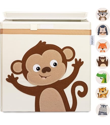 Bieco Opbergbox met Deksel 65L | Opvouwbare Speelgoedbox 36x36x51cm | voor Kinderen en Luiertafel | Walvismotief