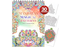 Finoly Mandala målarbok för vuxna magiska mönster 30 originalillustrationer
